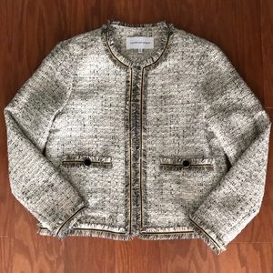 Cupcakes and Cashmere Ivory Tweed Jacket